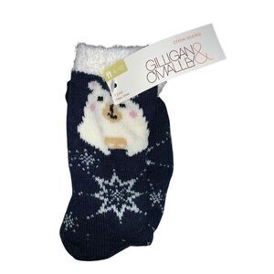 NEW WITH TAGS Gilligan & O'Malley - Women's Crew Socks Fuzzy Warm Polar Bear Soc